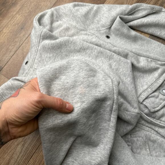 Nike Jacket Hoodie Women's Medium Gray Sneakers Athletic Training Fitness 5823 - Picture 11 of 15